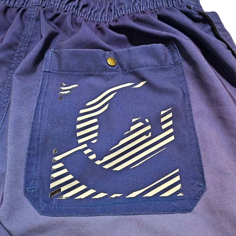 Ecko Unltd Menās Board Shorts Size M 30ā Waist Blue Gradient Swim Trunks y2k - Picture 7 of 16